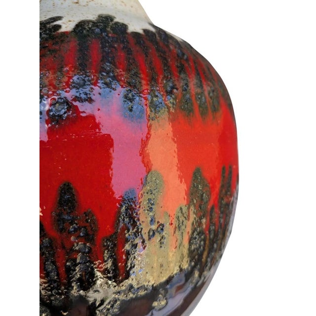 Ceramic Vintage Bay Fat Lava Pitcher from Bay Keramik, 1960s For Sale - Image 7 of 8