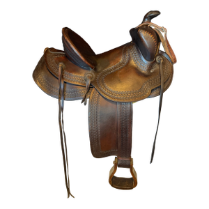 Keyston Bros 1940s Vintage American Western "BearTrap" Saddle