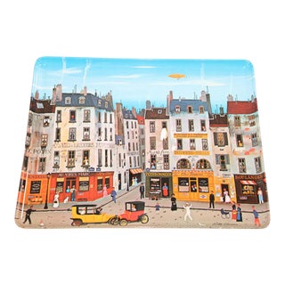 1979 Michel Delacroix "Diner a La fourchette" Rectangular Tray For Sale