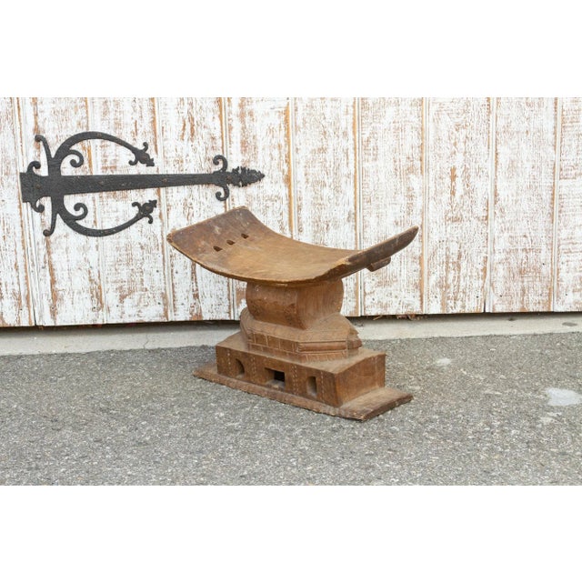 Brown Antique Ghana Osei Ceremonial Stool For Sale - Image 8 of 10
