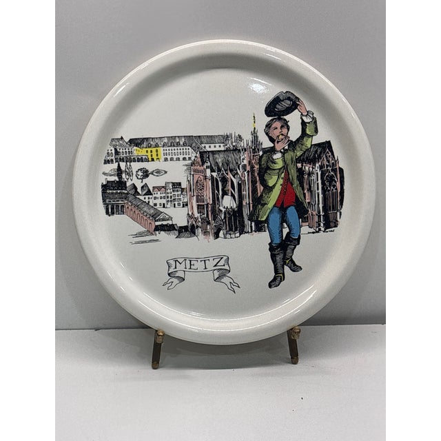 17th Century Set of 6 Salins France Quiche Lorraine 9 1/4” Plate Nancy Metz Toul Epinal (#Pa) For Sale - Image 14 of 18