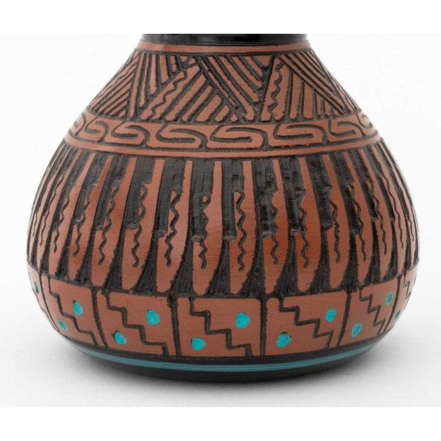 Navajo Dine Art Pottery Vases, 2 For Sale - Image 9 of 13