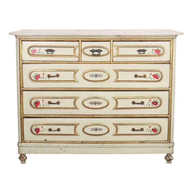 19th Century Spanish Commode in Oak and Marble, 1890s For Sale
