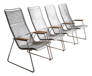 Click System Sunbeds, Set of 4