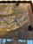 Metal Large 30 Inch Murano Style Art Glass Fish Wall Sculpture in Architectural Steel Frame For Sale - Image 7 of 9