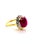 Late 20th Century Bochic “Capri” Vintage Natural Ruby & Natural Topaz Retro Ring Set In 18K Gold For Sale - Image 5 of 10