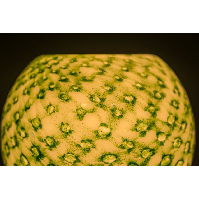 Green Murano Floor Lamp in Green Glitter Glass attributed to Mazzega, 1960s For Sale - Image 8 of 10