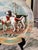 Sky Blue Antique Unger & Schilde Irish Setter Hunting Scene Decorative Plate For Sale - Image 8 of 18