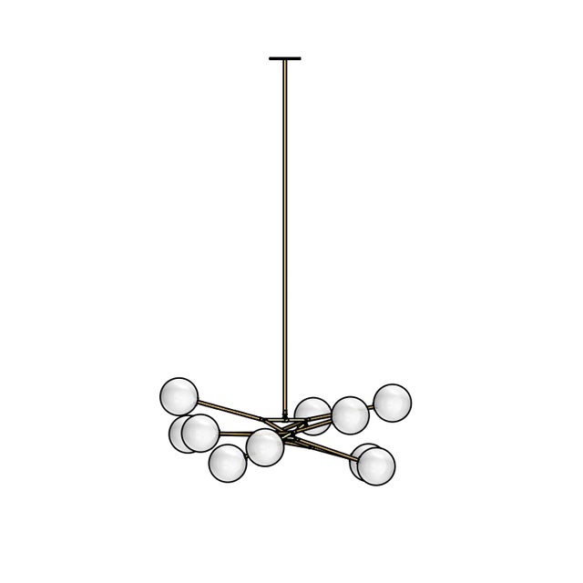 Branching Bubble Chandelier For Sale - Image 4 of 7
