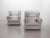 Viola D'Amore Lounge Chairs with Ottoman in Grey Leather by Piero De Martini for Cassini, Italy, 1977, Set of 3 For Sale - Image 9 of 12