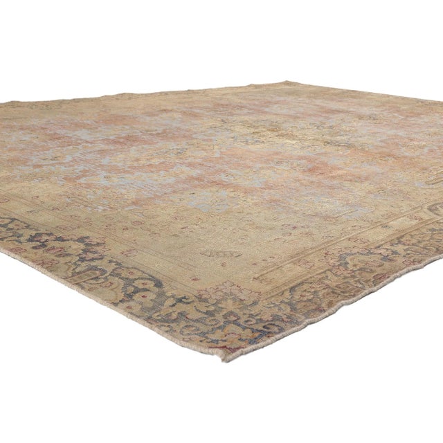 60771 Bridgerton Style Vintage Turkish Rug, 08'04 x 11'07. Step into a world where French Provincial meets Regencycore...