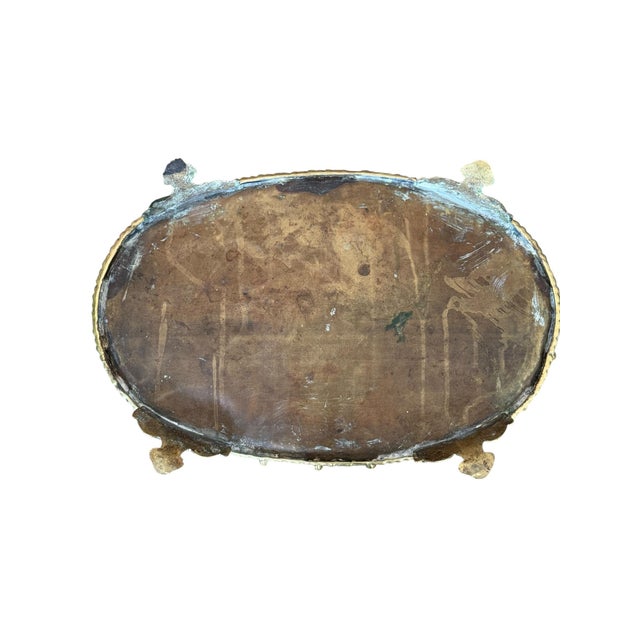 Late 19th Century Antique French Repousse' Brass Jardiniere Planter 19th Century With Liner For Sale - Image 5 of 11