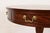 Brown Baker Furniture Georgian Flame Mahogany Pedestal Drum Side Table or Tea Table, Newly Refinished For Sale - Image 8 of 14