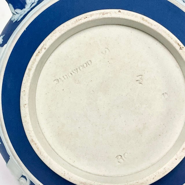 Early 20th C Antique English Chippendale Wedgwood Sterling Silver Hellenic Porcelain Tea Pot For Sale - Image 16 of 16