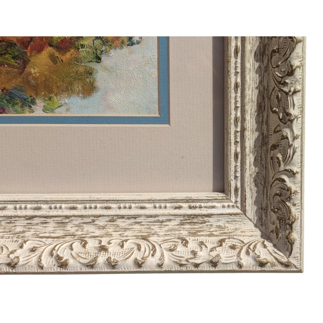 Original Impressionist Fall Farmland Landscape Oil Painting Framed For Sale In Charlotte - Image 6 of 9