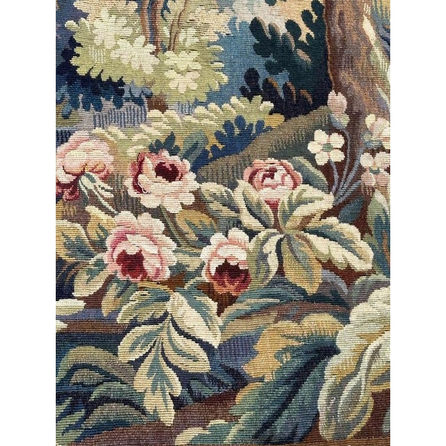 Vintage French Aubusson Tapestry, 1940s For Sale - Image 10 of 18