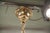Black Mid-Century Pendant Light in Brass and Zebra-Striped Glass, 1950s For Sale - Image 8 of 11