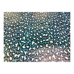 Diane Von Furstenberg Laminated Spotted Cat Fabric Blue / Capri