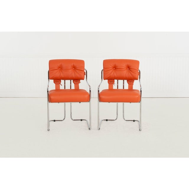 1970s Guido Faleschini for I4 Mariani Tucroma Dining Chairs, Set of Six, Italy, 1971 For Sale - Image 5 of 18