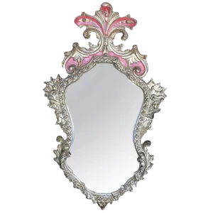 Rococo Style Gilt, Shaped Frame Mirror