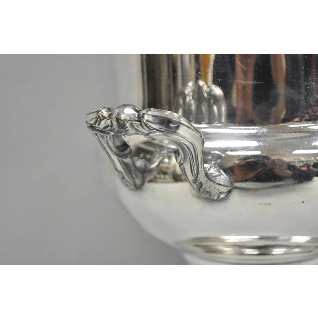 Vintage Traditional Wma Rogers Silver Plated Trophy Cup Urn Champagne Chiller Bar Ice Bucket For Sale - Image 11 of 17