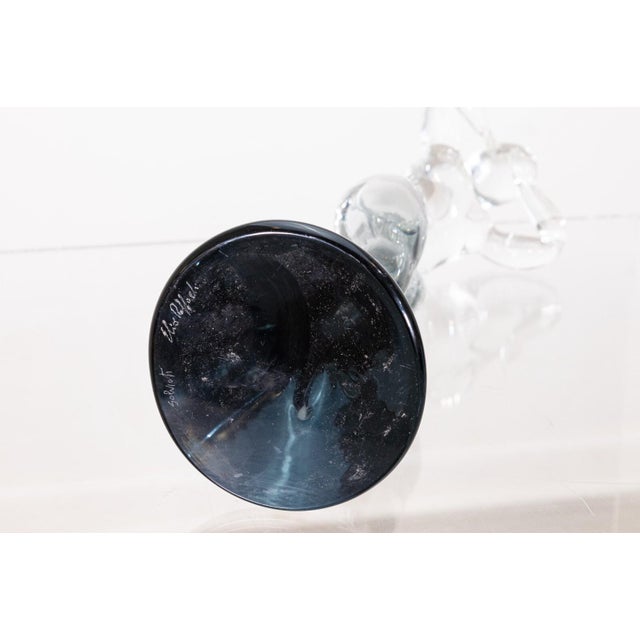 Elio Raffaeli for Salviati Murano Glass Clear Sculpture of a Figurative Woman For Sale - Image 10 of 10