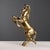 Goldenrod Modern Prancing Horse Sculpture in Gilded Bronze, 1970s For Sale - Image 8 of 8