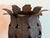 Metal Vintage Hollywood Regency Style Metal Leaf Cachepot Planter/Pillar Candle Holder For Sale - Image 7 of 10