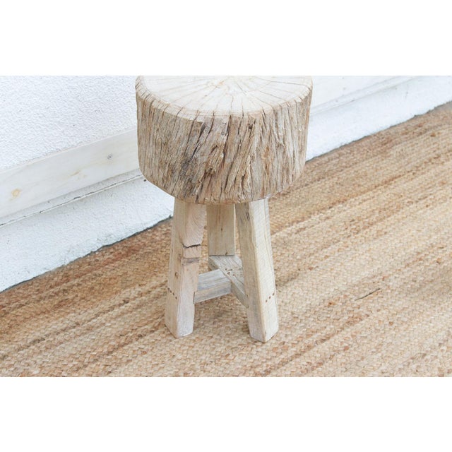 21" Tall Primitive Round Table For Sale - Image 4 of 6