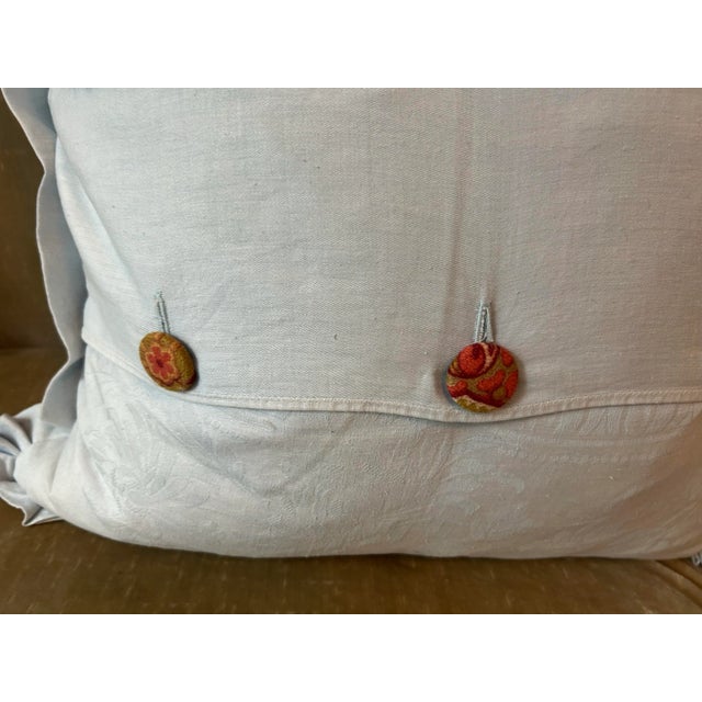 2020s Antique Fabric Pillow For Sale - Image 5 of 5