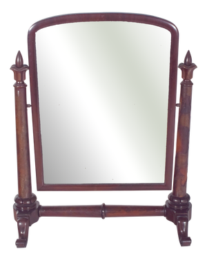 English Dressing Table Mirror with Turnings