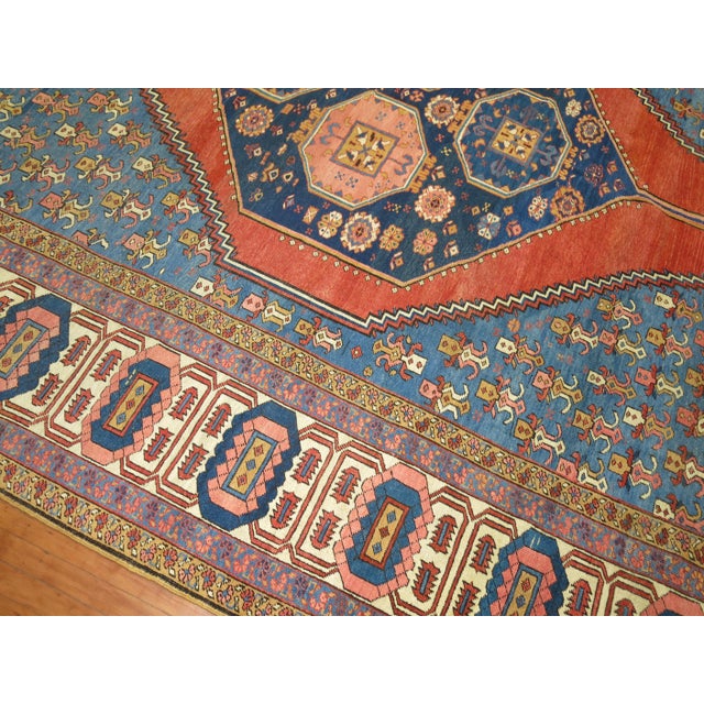 19th Century 19th Century Zabihi Collection Large Persian Bakshaish Rug - 11'3" x 14'1" For Sale - Image 5 of 12