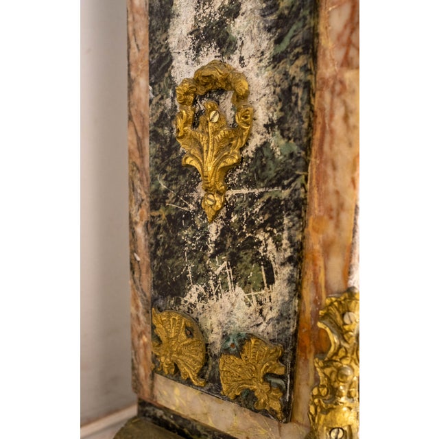 Bronze Pair Vintage Marble Pilaster Column Pedestals For Sale - Image 8 of 18