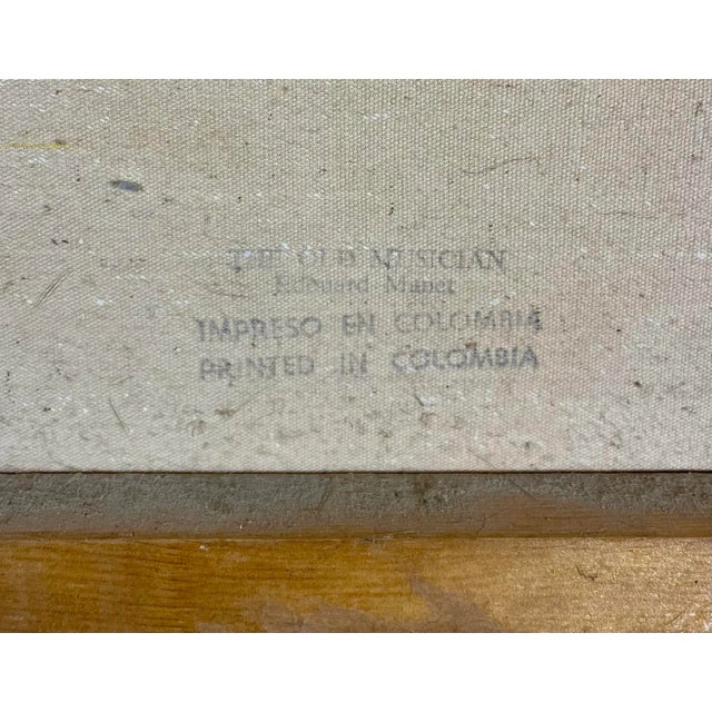 Mid 20th Century Mid 20th Century After Edouard Manet French, the Old Musician Print on Canvas For Sale - Image 5 of 6