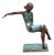 Art Deco Bronze Seated Ballerina Sculpture, 1980s For Sale