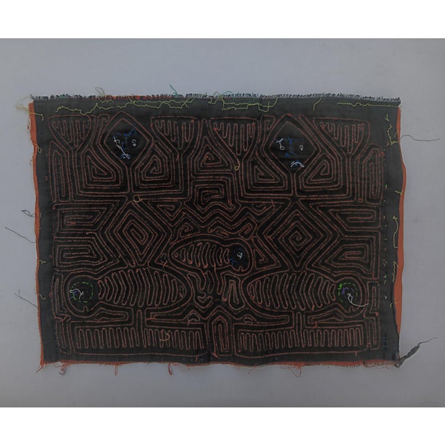 Mola Fabric by Cuna Indians from San Blas Island, Panama, 1970s, in Very Good conditions. Designed 1970 to 1979