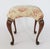 Queen Anne-Style Upholstered Footstool For Sale In Milwaukee - Image 6 of 12