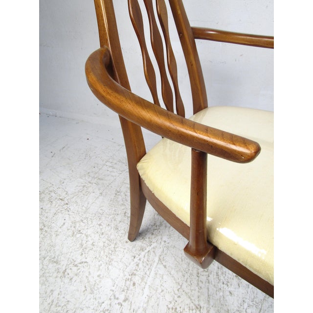 Cream Mid 20th Century Dining Chairs by American of Martinsville- 6 Pieces For Sale - Image 8 of 12