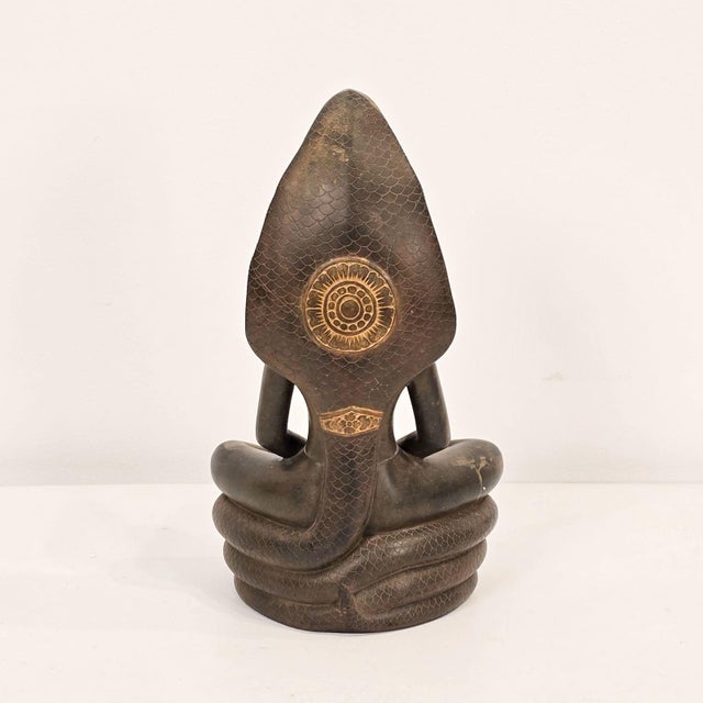 19th Century Naga Buddha Bronze, Thailand, 19th Century For Sale - Image 5 of 11