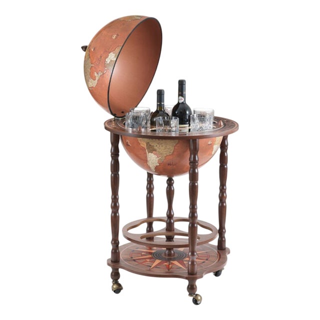 Petra Globe Bar by Zoffoli Mappamondi For Sale