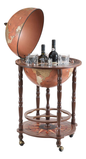 Petra Globe Bar by Zoffoli Mappamondi