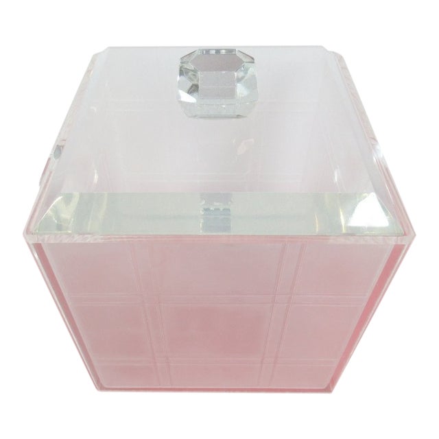 Vintage Mid-Century Lucite Ice Bucket For Sale