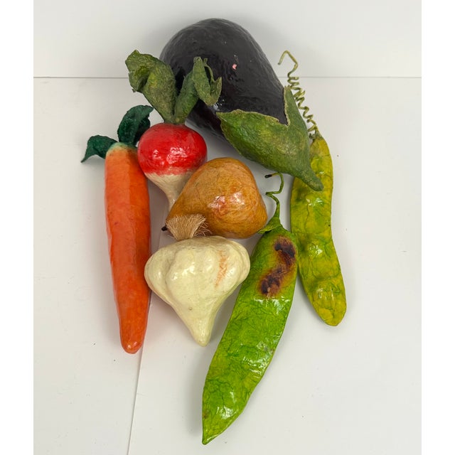 Late 20th Century Vintage Handmade Papier Mâche Objects, Set of 23 For Sale - Image 5 of 6