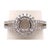 18 Karat White Gold Round Engagement Ring Setting Diamond Halo and Two Row Band For Sale In New York - Image 6 of 11