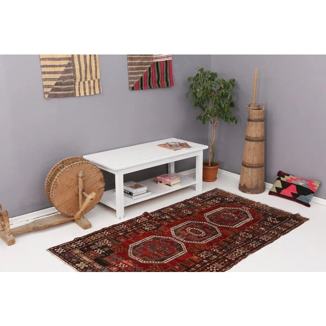 Mid 20th Century Vintage Caucasian Rug For Sale In Los Angeles - Image 6 of 7