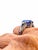 1930s Art Deco Platinum Blue Sapphire Ring, 5.76ct No Heat, Diamonds, 1930 For Sale - Image 5 of 11