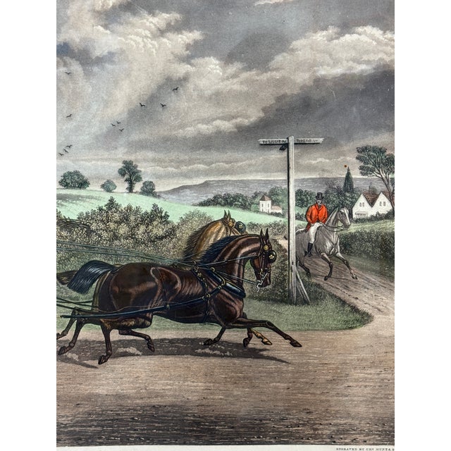 McQueen's Coaching the Wagonette Original Print, Signed For Sale In San Francisco - Image 6 of 12