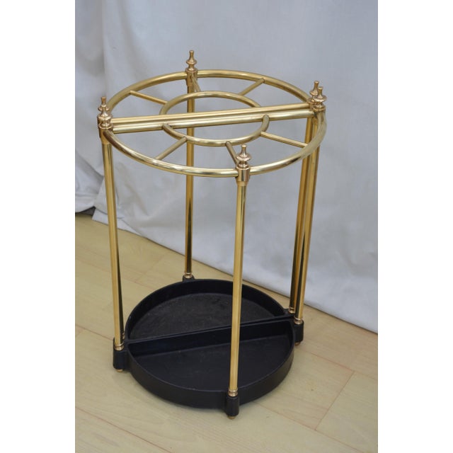 1920s Brass Umbrella Stands, 1920, Set of 2 For Sale - Image 5 of 5