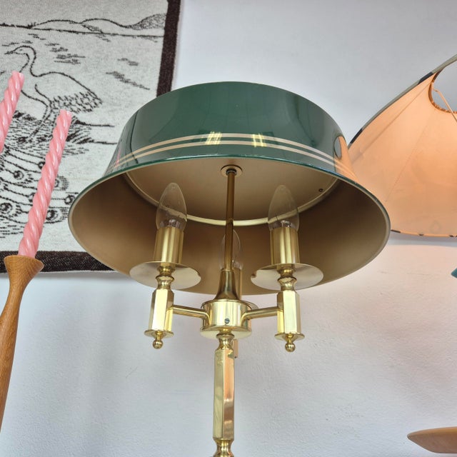 Green Brass Bankers Typ 72 Table Lamp from Nya Öia, Sweden, 1960s For Sale - Image 6 of 12
