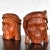Tribal Vintage Mid 20th Century Tribal Carved Wood Figural Bookends Heads Only For Sale - Image 3 of 13